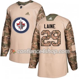 Adidas Maillot de Hockey Winnipeg Jets Patrik Laine 29 2017-2018 Camo Veterans Day Practice Authentic - Homme